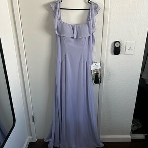 Mori Lee Bridesmaid Dress 21625 Violet US Size 10 NWT